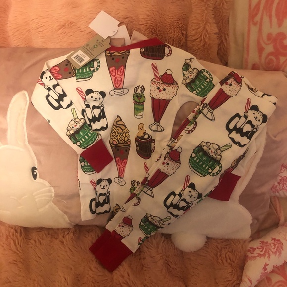 New with tags Honest baby Holiday 2 piece pajama sleepwear - Picture 1 of 5